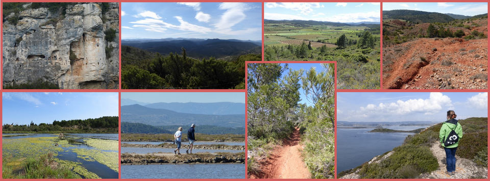 Hiking in preserved landscapes