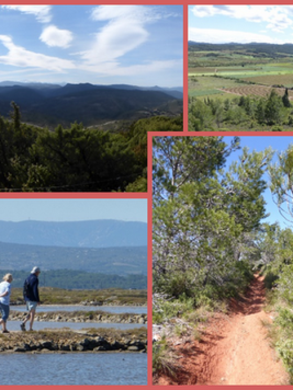 Hiking in preserved landscapes