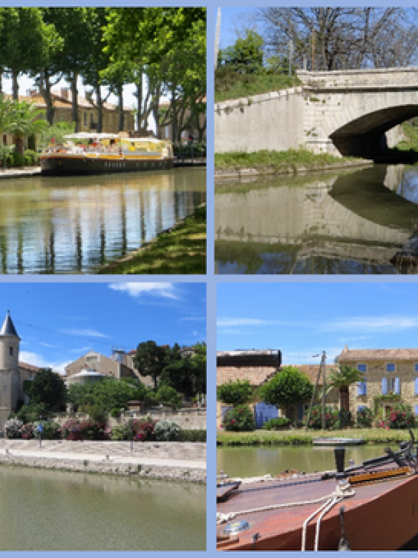 Walking along the canal