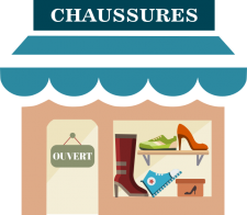 le magasin de chaussures