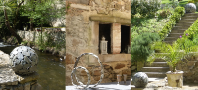 Peebble sculptures in Occitanie