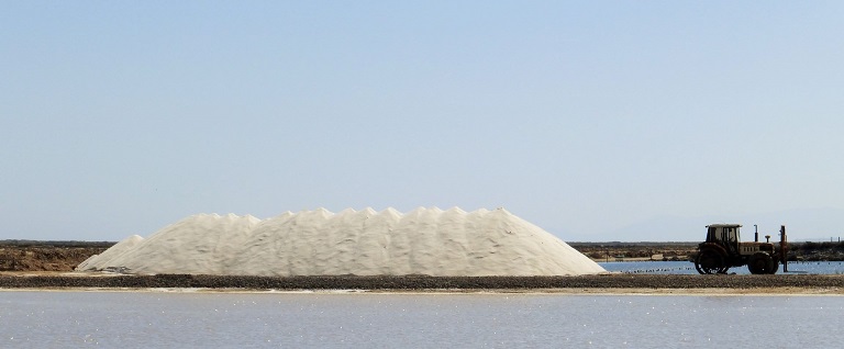 The salt harvest in Gruissan