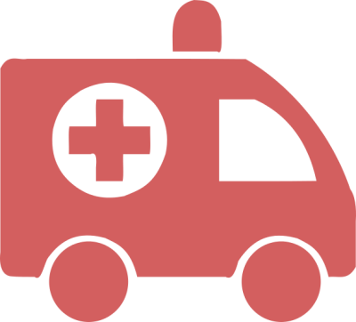 Health ambulance red